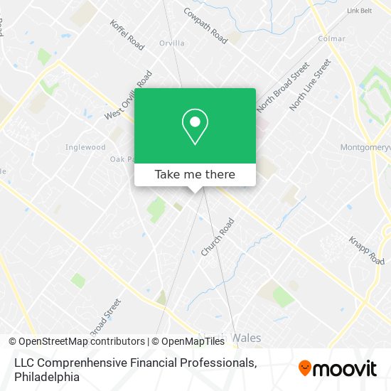 Mapa de LLC Comprenhensive Financial Professionals