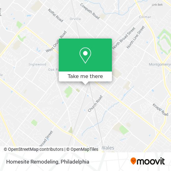 Homesite Remodeling map