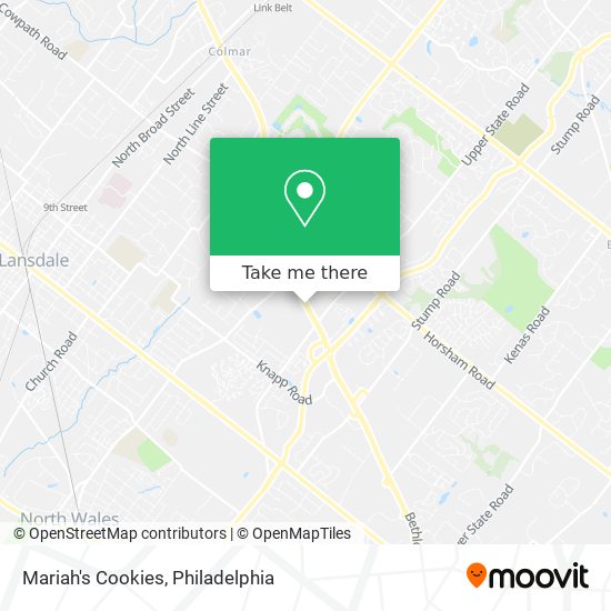 Mapa de Mariah's Cookies