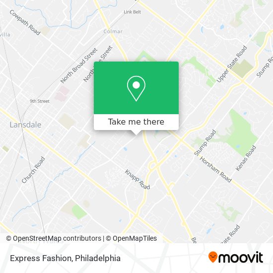 Express Fashion map