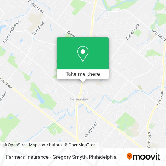 Farmers Insurance - Gregory Smyth map