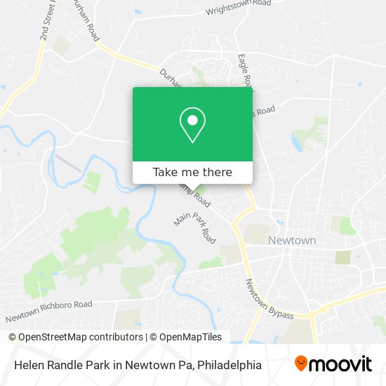 Helen Randle Park in Newtown Pa map