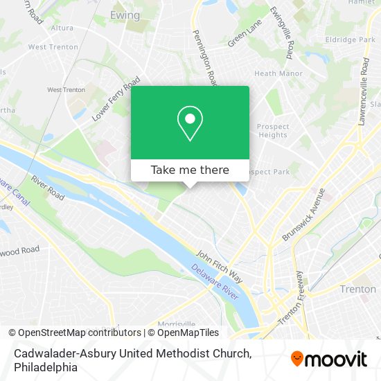 Cadwalader-Asbury United Methodist Church map