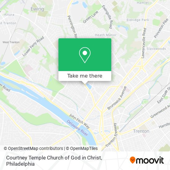 Mapa de Courtney Temple Church of God in Christ