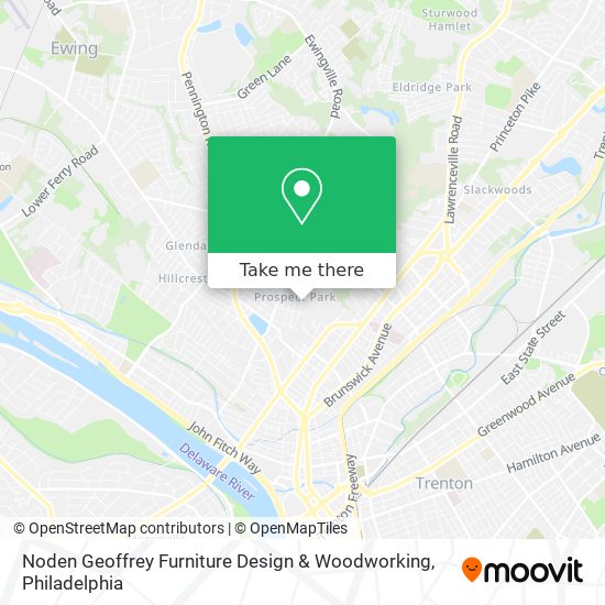 Mapa de Noden Geoffrey Furniture Design & Woodworking
