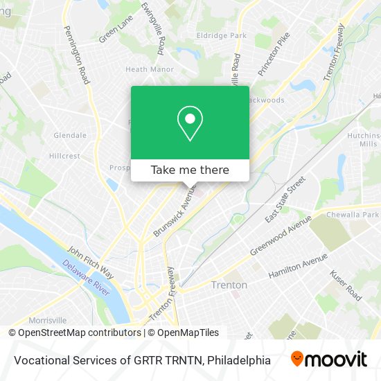 Vocational Services of GRTR TRNTN map
