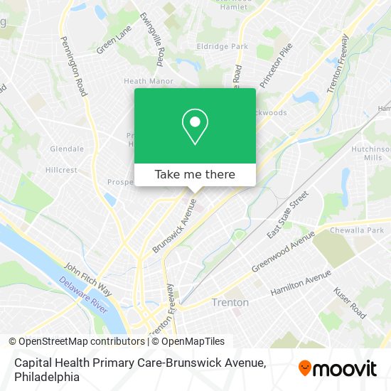 Capital Health Primary Care-Brunswick Avenue map