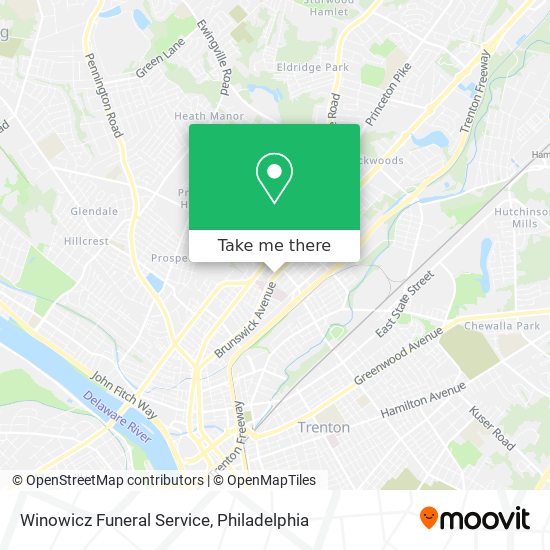 Mapa de Winowicz Funeral Service