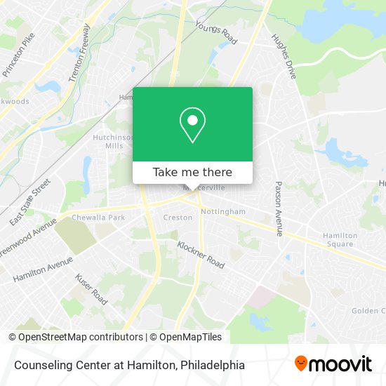 Counseling Center at Hamilton map