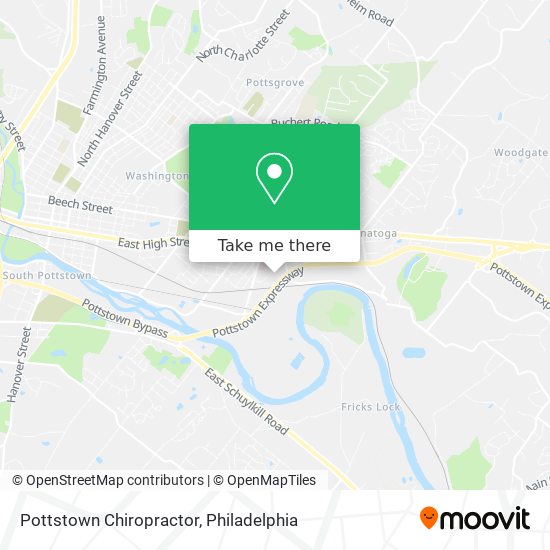 Pottstown Chiropractor map
