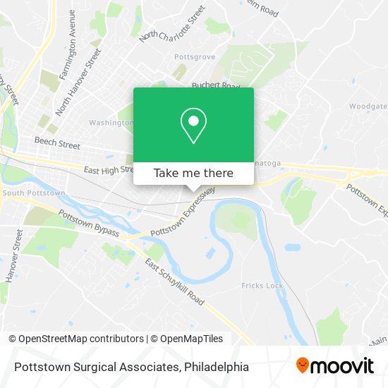 Mapa de Pottstown Surgical Associates