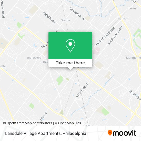 Mapa de Lansdale Village Apartments