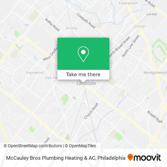 McCauley Bros Plumbing Heating & AC map