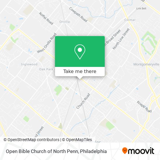 Open Bible Church of North Penn map