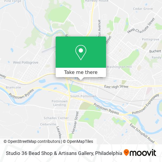 Mapa de Studio 36 Bead Shop & Artisans Gallery