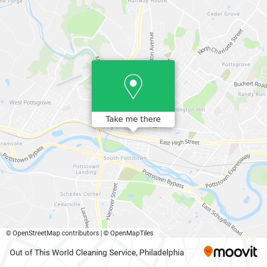 Out of This World Cleaning Service map