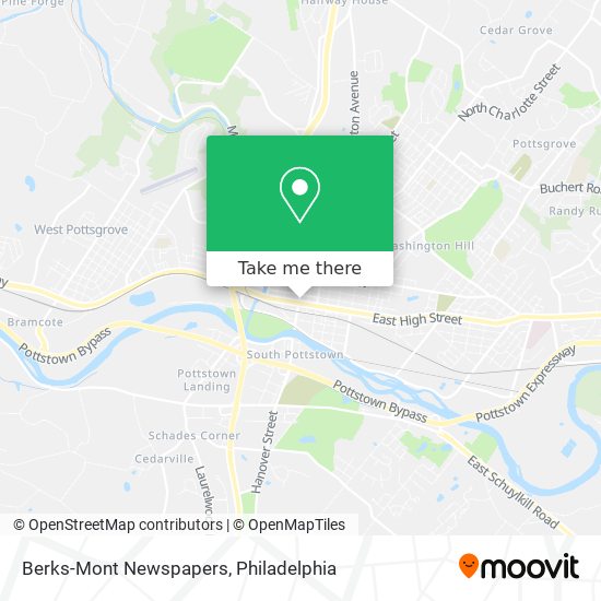 Berks-Mont Newspapers map