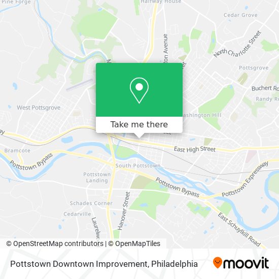 Pottstown Downtown Improvement map