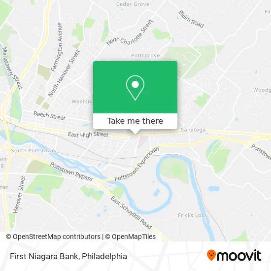 First Niagara Bank map