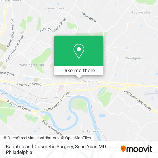Bariatric and Cosmetic Surgery, Sean Yuan MD map