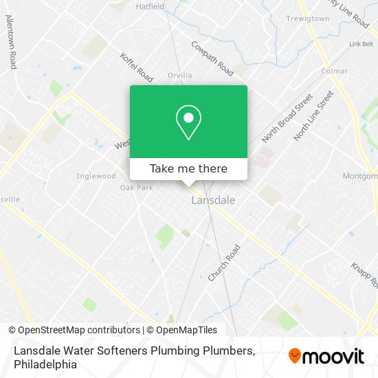Mapa de Lansdale Water Softeners Plumbing Plumbers