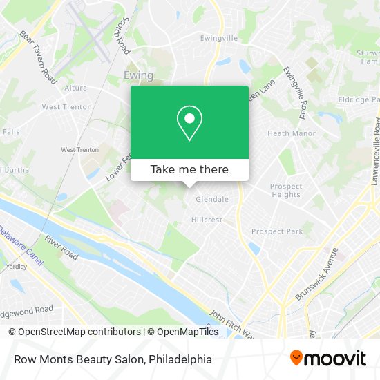 Mapa de Row Monts Beauty Salon