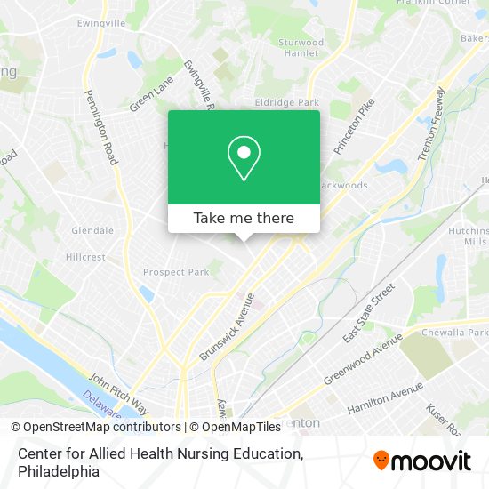 Mapa de Center for Allied Health Nursing Education