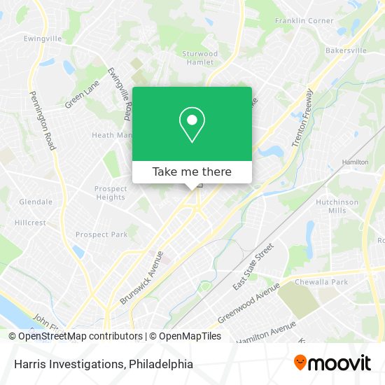 Mapa de Harris Investigations