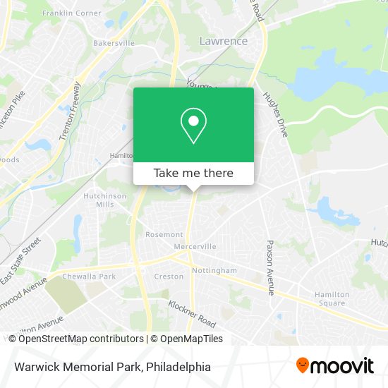 Warwick Memorial Park map
