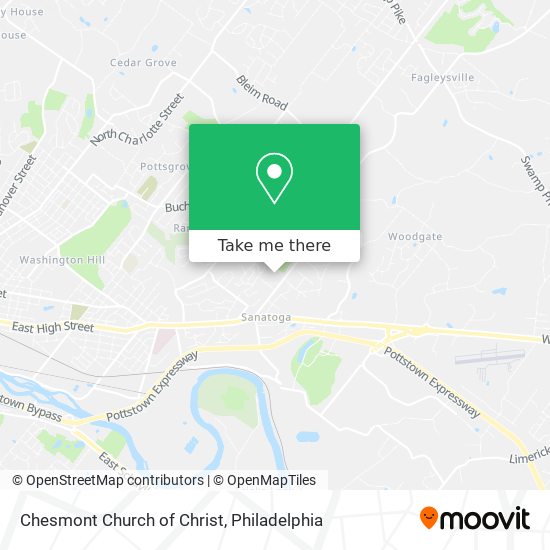 Chesmont Church of Christ map