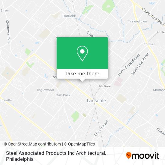 Steel Associated Products Inc Architectural map