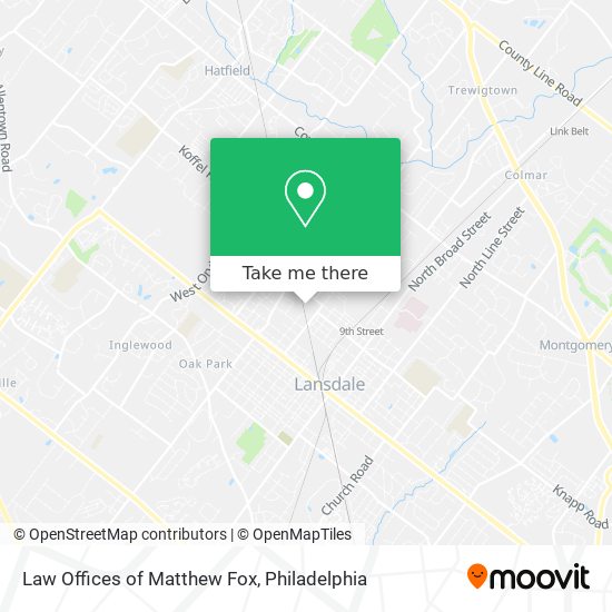 Law Offices of Matthew Fox map