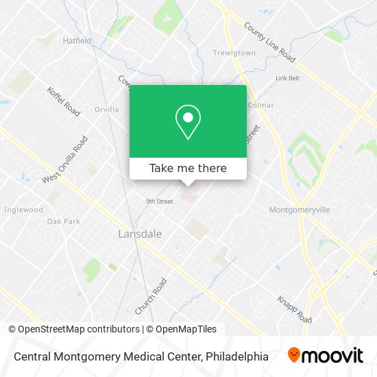 Mapa de Central Montgomery Medical Center