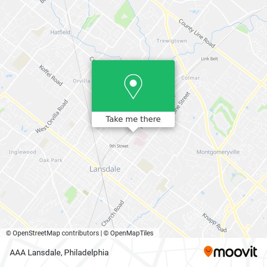 AAA Lansdale map