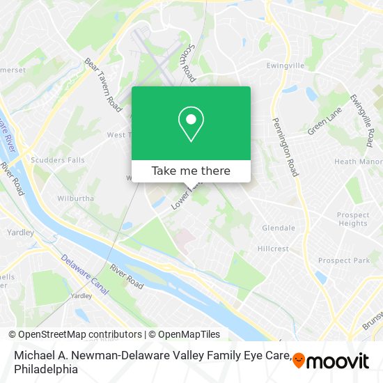 Mapa de Michael A. Newman-Delaware Valley Family Eye Care