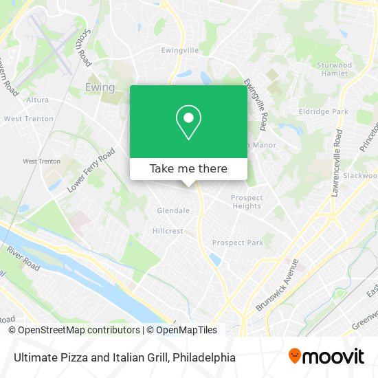 Mapa de Ultimate Pizza and Italian Grill