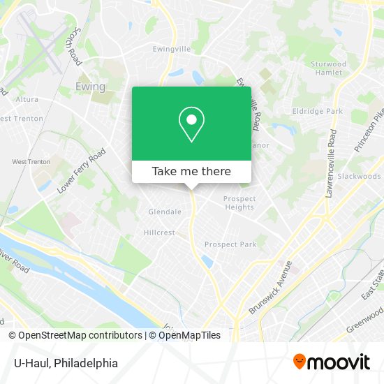 U-Haul map