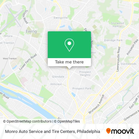 Mapa de Monro Auto Service and Tire Centers