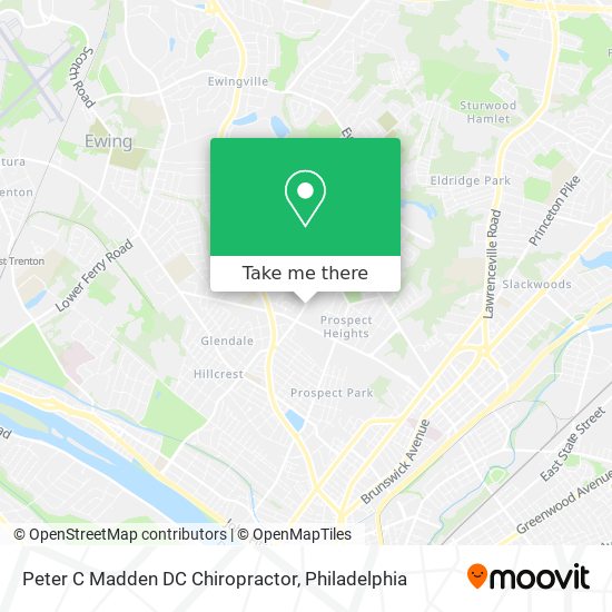 Peter C Madden DC Chiropractor map