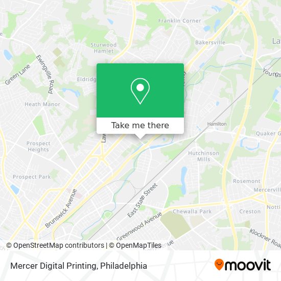 Mercer Digital Printing map