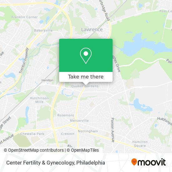 Mapa de Center Fertility & Gynecology