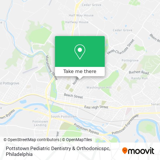Pottstown Pediatric Dentistry & Orthodonicspc map