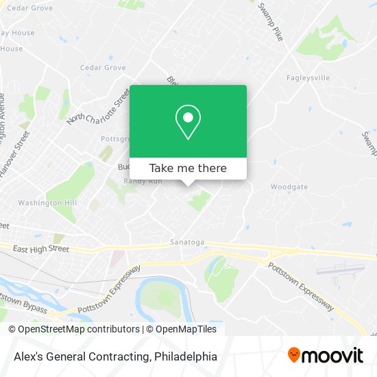 Alex's General Contracting map