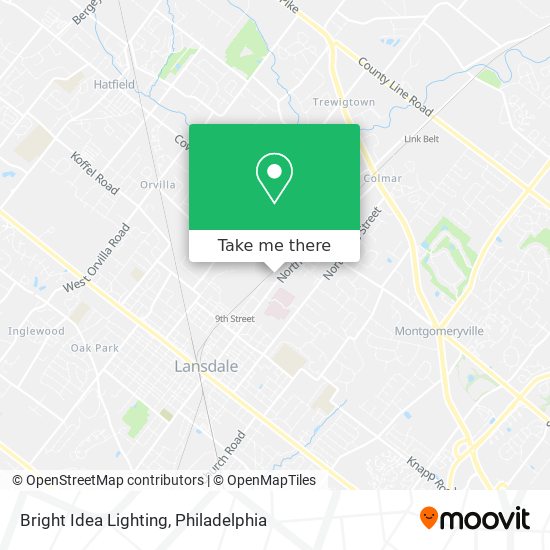 Mapa de Bright Idea Lighting