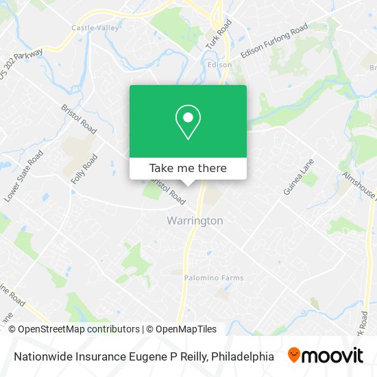 Mapa de Nationwide Insurance Eugene P Reilly