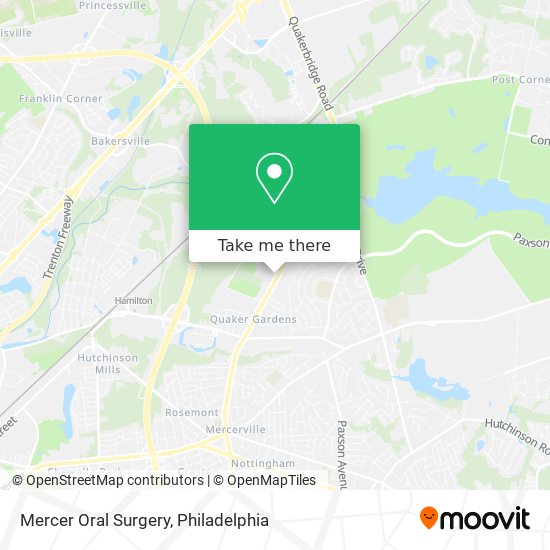 Mercer Oral Surgery map