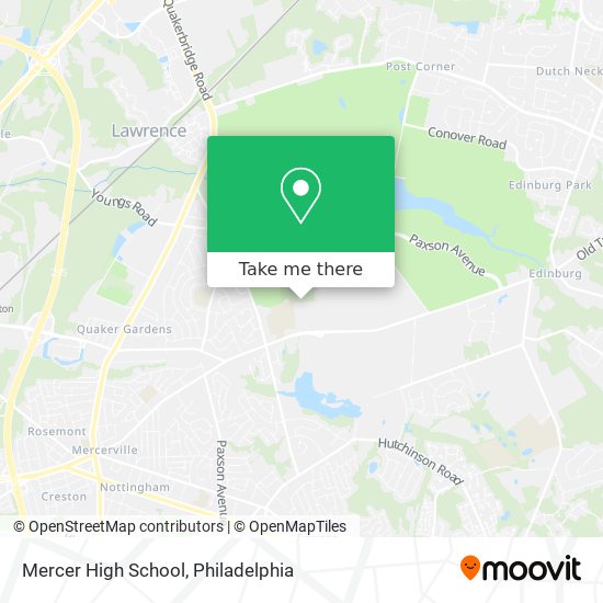 Mercer High School map