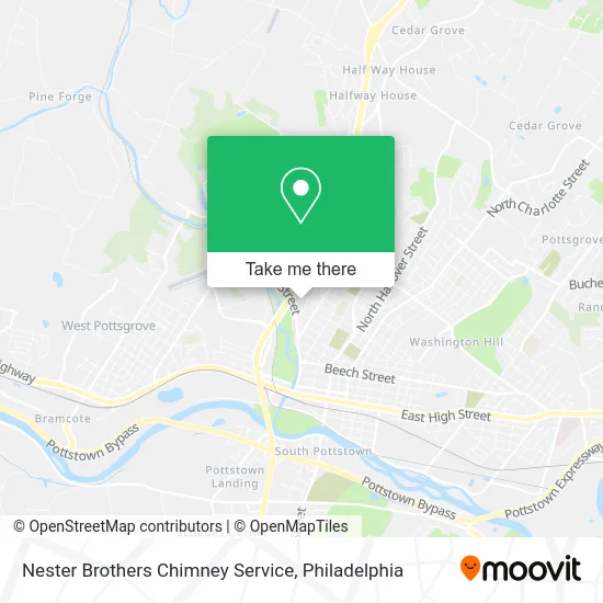Nester Brothers Chimney Service map