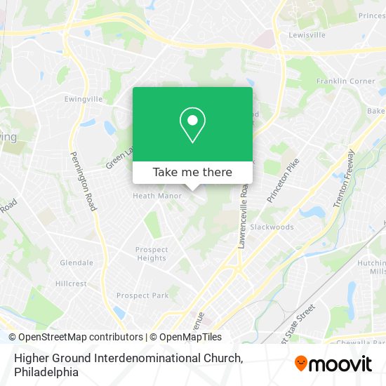 Higher Ground Interdenominational Church map