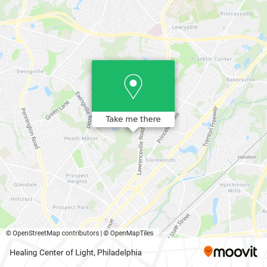 Healing Center of Light map